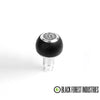 BFI -- GS2 -- Heavy Weight Shift Knob - Black Air Leather/Bright Aluminum (VW/Audi Fitment)